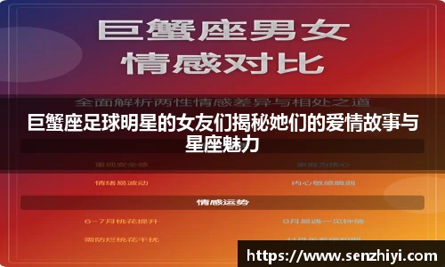 巨蟹座足球明星的女友们揭秘她们的爱情故事与星座魅力